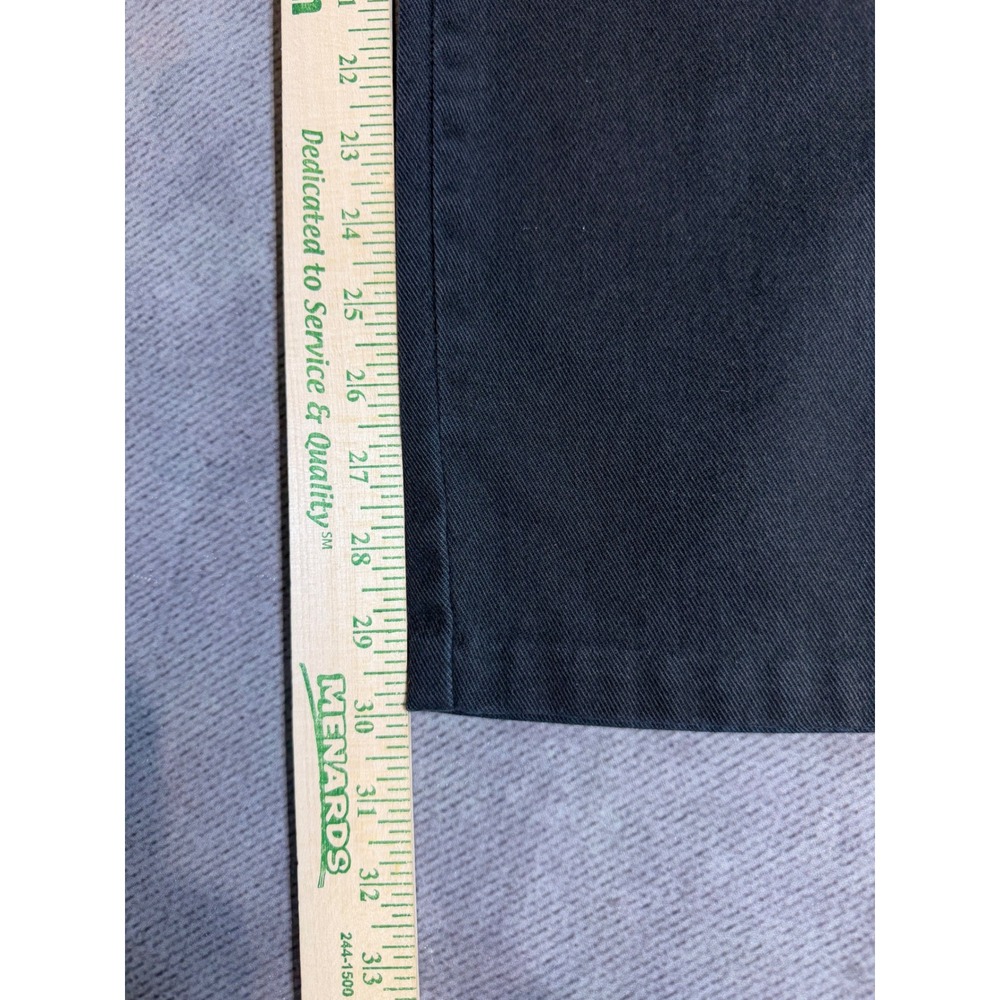 Vintage Maverick Mens Black Workwear Pants Straight Leg USA check photos 35x30 - Picture 7 of 8